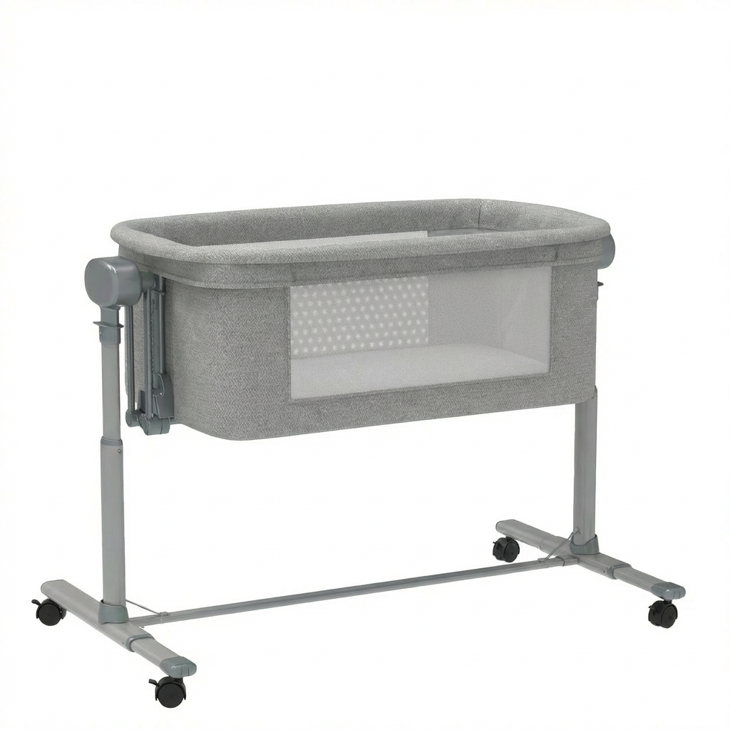 Berço Portátil 6 em 1 com Balanço Suave, Sons Calmantes e Ajuste de Posição